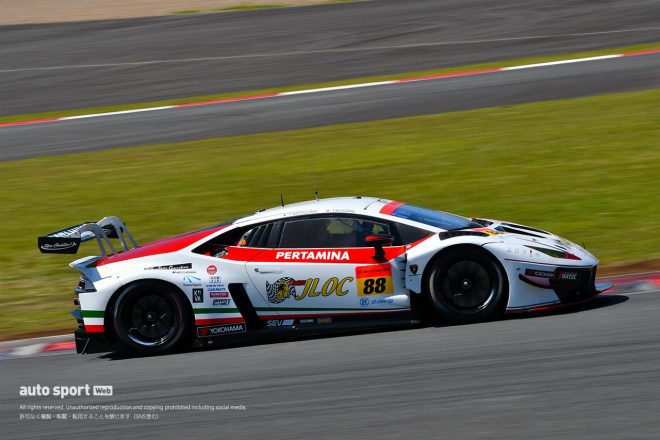 2021スーパーGT第2戦富士　JLOC ランボルギーニ GT3（小暮卓史／元嶋佑弥）