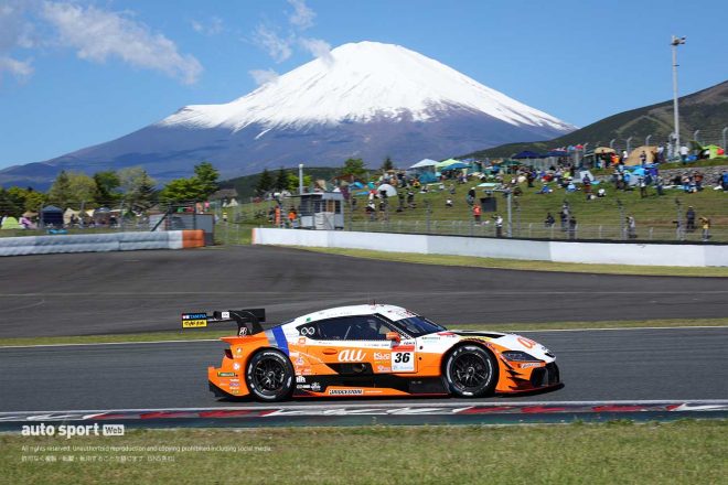 2021スーパーGT第2戦富士　au TOM’S GR Supra（関口雄飛／坪井翔）