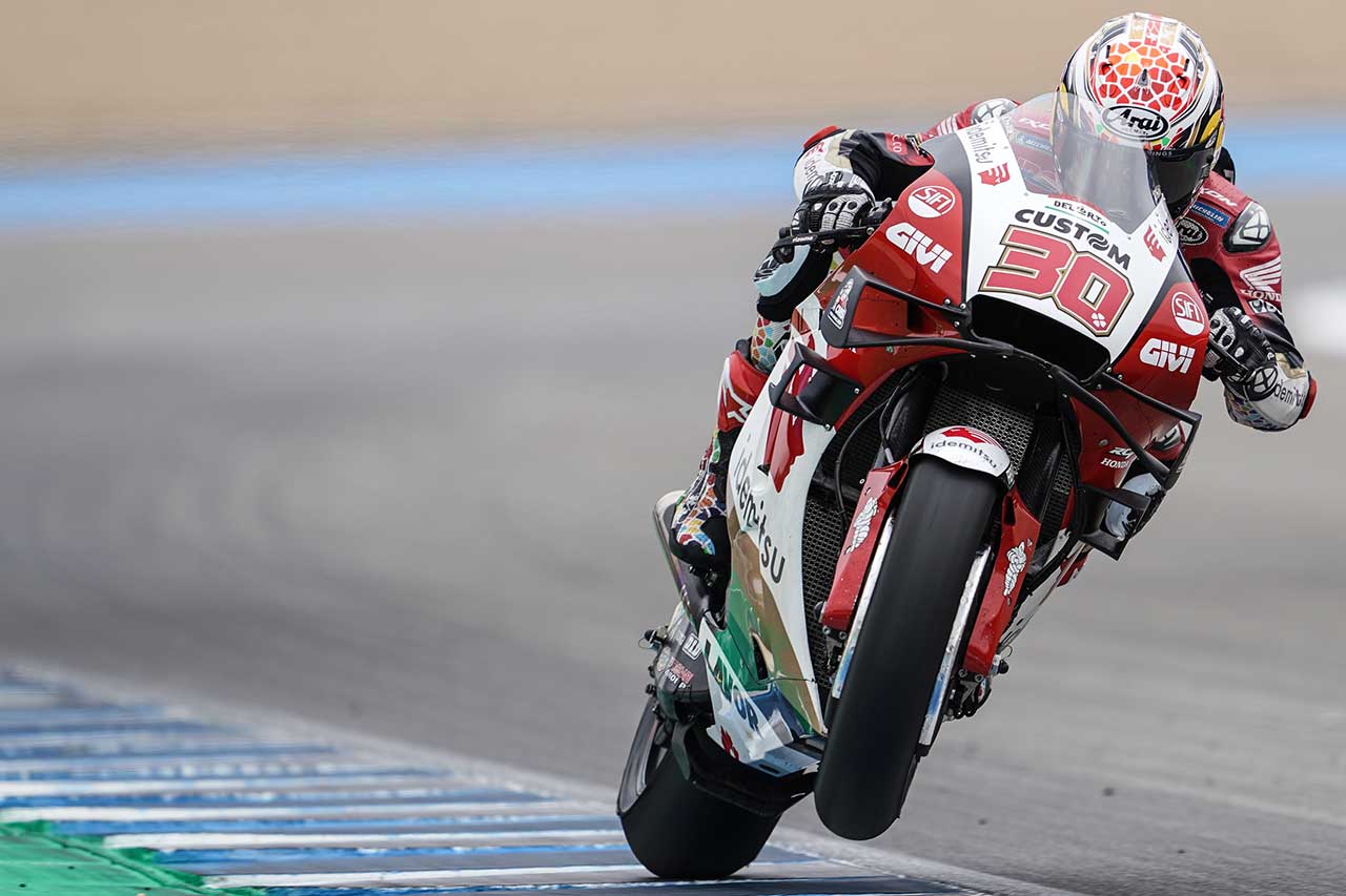 2021年MotoGPへレス公式テスト　中上貴晶（LCRホンダ・イデミツ）