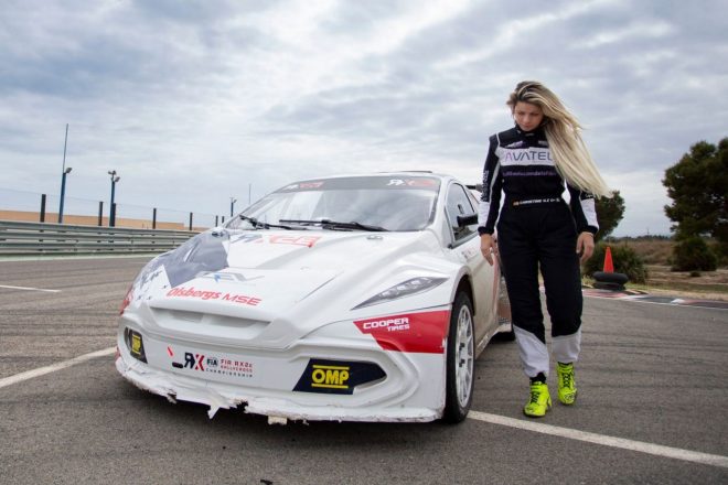 ワンメイク電動ラリークロス車両RX2eをテストした“クリスティーナGZ”ことクリスティーナ・ジャンパオリ・ゾンカ