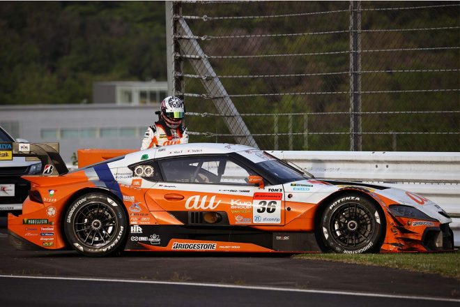 2021スーパーGT第2戦富士　au TOM’S GR Supra（関口雄飛／坪井翔）