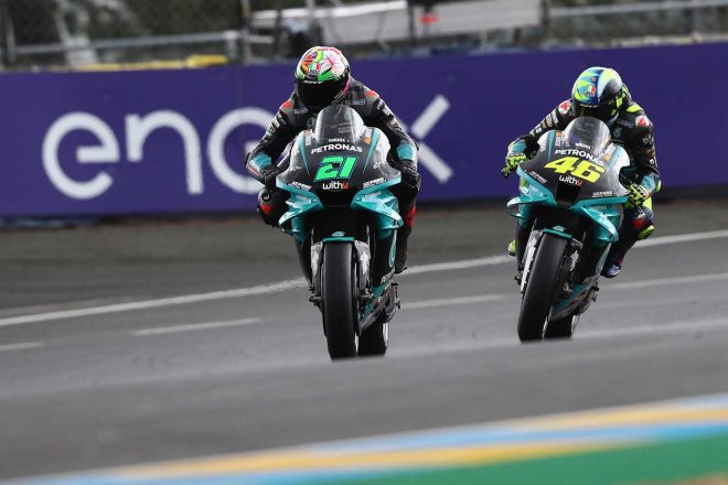2021年MotoGP第5戦フランスGP　バレンティーノ・ロッシ、フランコ・モルビデリ（ペトロナス・ヤマハSRT）