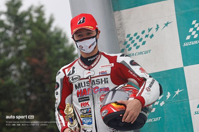 2位の名越哲平（MuSASHi RT HARC-PRO.Honda）／2021鈴鹿サンデーロード第2戦 JSB1000 8耐トライアウト