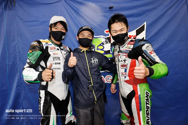 東村伊佐三、櫻山茂昇、岡村光矩のトリオで鈴鹿8耐に挑むことを発表している信州活性プロジェクトTeam長野