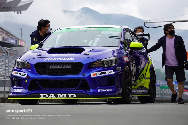 ST-2クラスに参戦するDAMD MOTUL ED WRX STI(大澤学/後藤比東至/安岡秀徒/佐藤駿介/石坂瑞基)