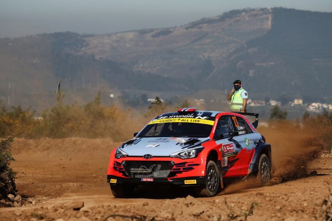シェイクダウンでWRC2クラス5番手タイムを刻んだオーレ・クリスチャン・ベイビー（ヒュンダイi20 R5）　2021年WRC第4戦ポルトガル