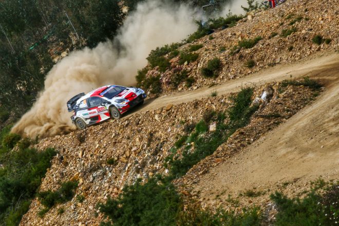 デイリタイアとなったカッレ・ロバンペラ（トヨタ・ヤリスWRC）　2021年WRC第4戦ポルトガル