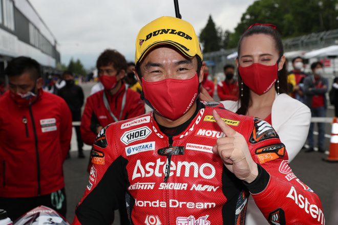 優勝した渡辺一馬（Astemo Honda Dream SI Racing）／2021年全日本ロード第3戦SUGO ST1000