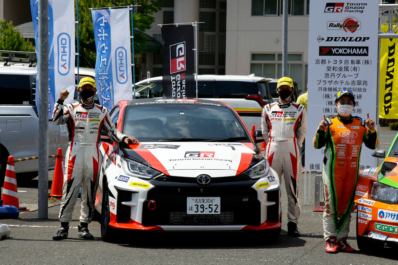 総合2位となった勝田範彦／木村裕介組（トヨタGRヤリスGR4ラリー）