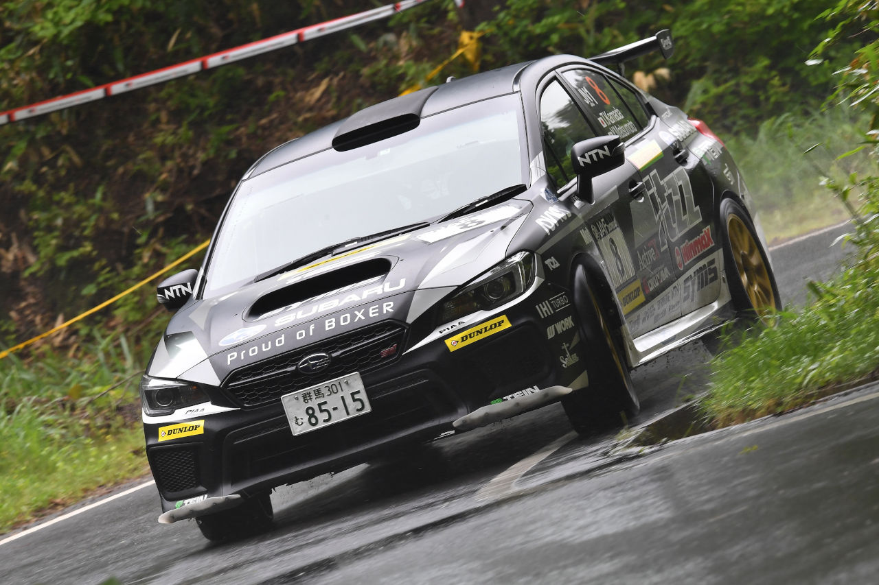 全日本ラリー復帰戦は5位となった鎌田卓麻／松本優一（itzz DL SYMS WRX STI）
