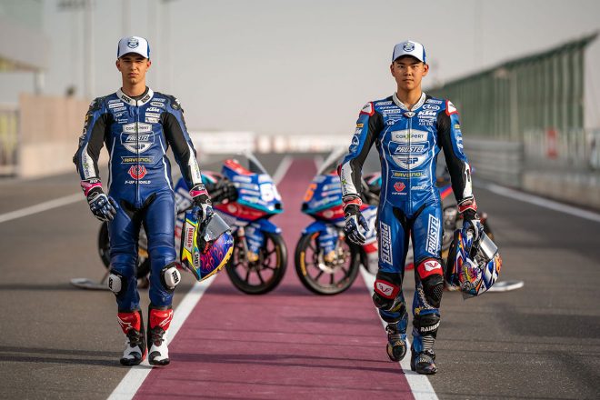 2021年シーズンにCarXpert PruestelGPからMoto3クラスに参戦しているジェイソン・デュパスキエ、山中琉聖
