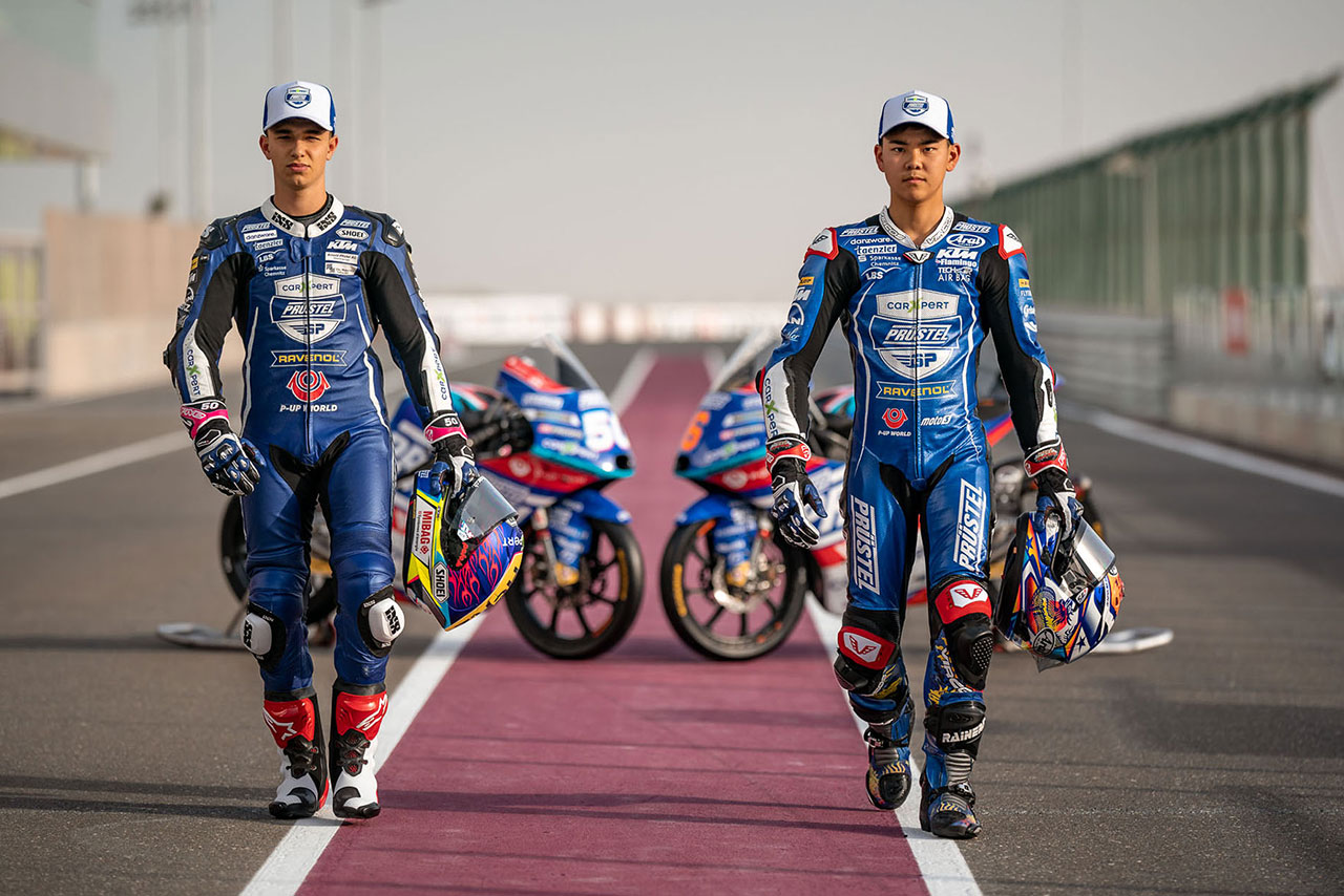 2021年シーズンにCarXpert PruestelGPからMoto3クラスに参戦しているジェイソン・デュパスキエ、山中琉聖