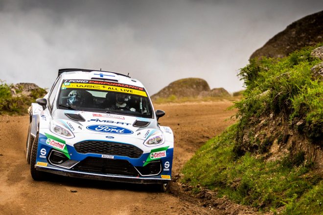 第3戦クロアチアと第4戦ポルトガルではWRC2クラスに出場したテーム・スニネン（フォード・フィエスタ・ラリー2）　2021年WRC第4戦ポルトガル