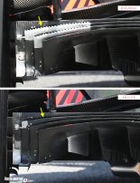 レッドブルRB16Bのディフューザー比較