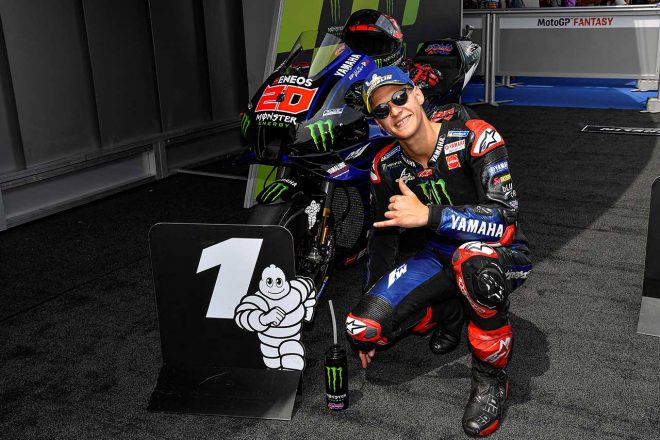 2021年MotoGP第7戦カタルーニャGP予選　ファビオ・クアルタラロ（モンスターエナジー・ヤマハMotoGP）