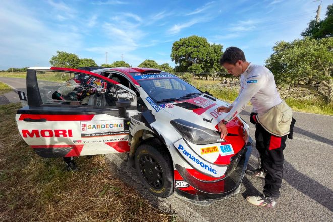 総合首位でデイ3を迎えるセバスチャン・オジエ(トヨタ・ヤリスWRC) 2021年WRC第5戦イタリア