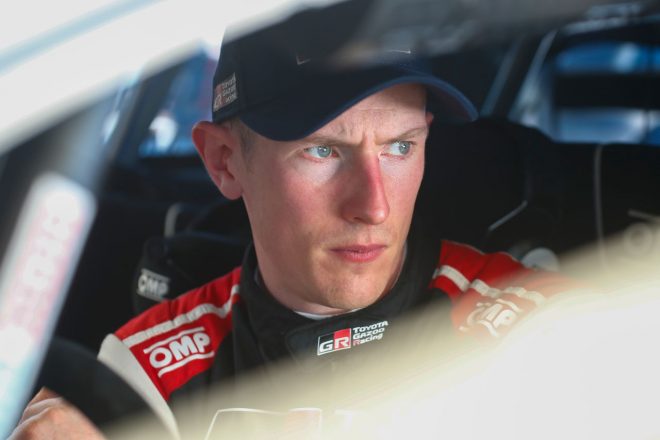今季3度目の2位表彰台を獲得したエルフィン・エバンス(トヨタ・ヤリスWRC) 2021年WRC第5戦イタリア