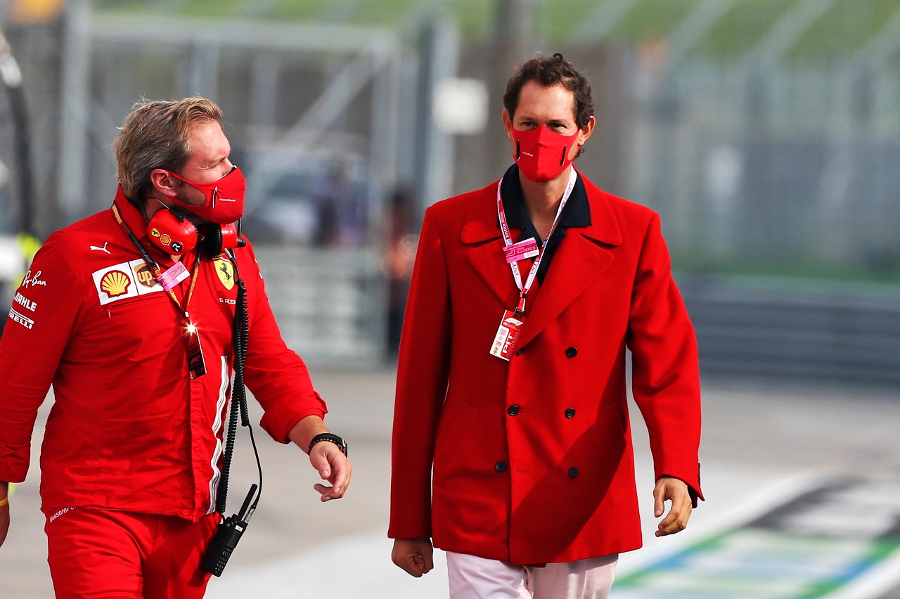 2021年F1エミリア・ロマーニャGP　ジョン・エルカーン（フェラーリ会長）