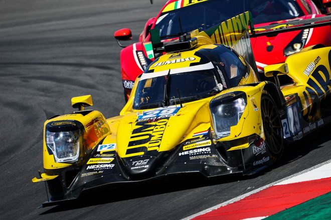 レーシングチーム・ネーデルランドのオレカ07。フロントホイールハウス内側にポルトガル国旗のデザインが施されている。