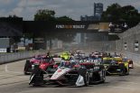 2021年インディカー第8戦デトロイト、ホールショットを決めるジョセフ・ニューガーデン（チーム・ペンスキー）