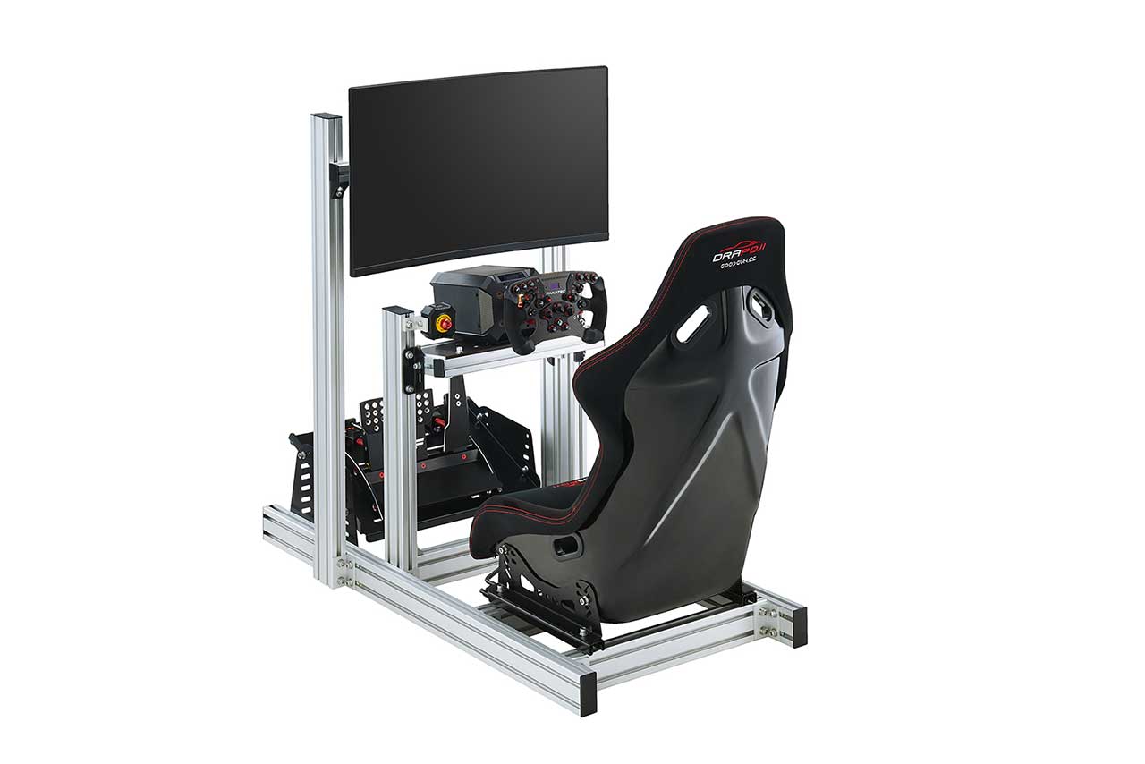 DRAPOJI ver.2 シルバーエディション（シングルモニター設置仕様／モニター、ハンドルコントローラー、ペダルほかデバイスは別売）