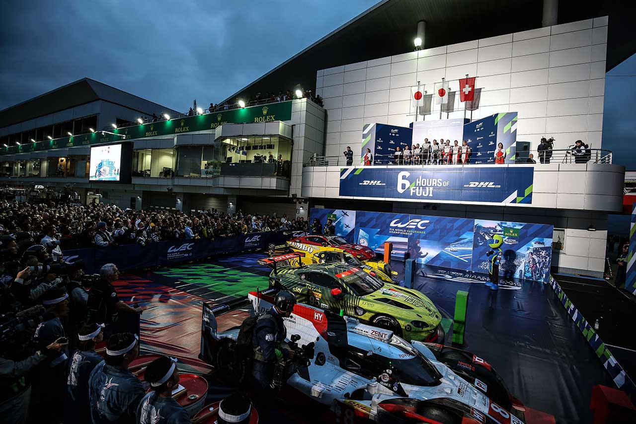 2019年10月に行なわれたWEC2019／20シーズン第2戦富士6時間レース。2020年（当初の2020／2021シーズン）は新型コロナウイルスの影響により、富士戦はキャンセルとなった。
