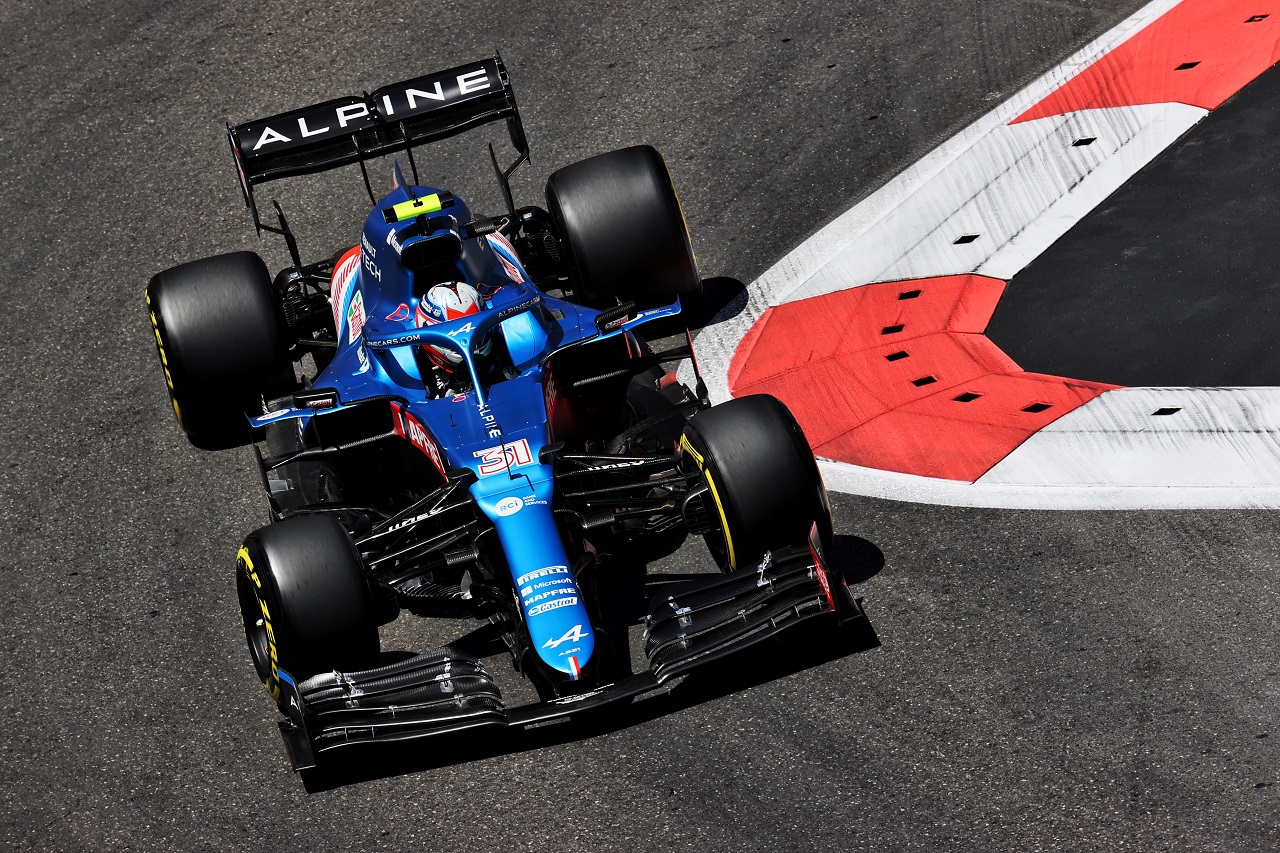 2021年F1第6戦アゼルバイジャンGP　エステバン・オコン（アルピーヌ）
