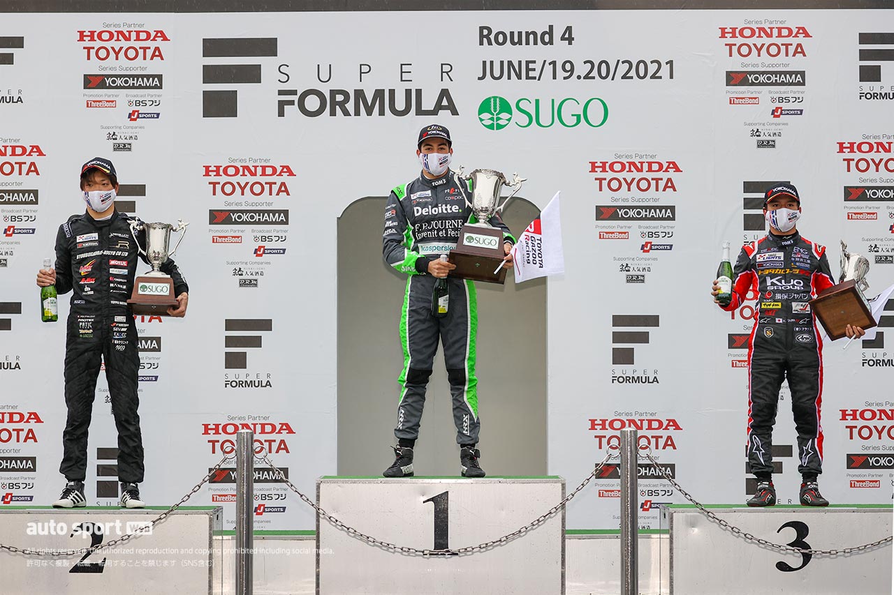 スーパーフォーミュラ・ライツ第10戦表彰台