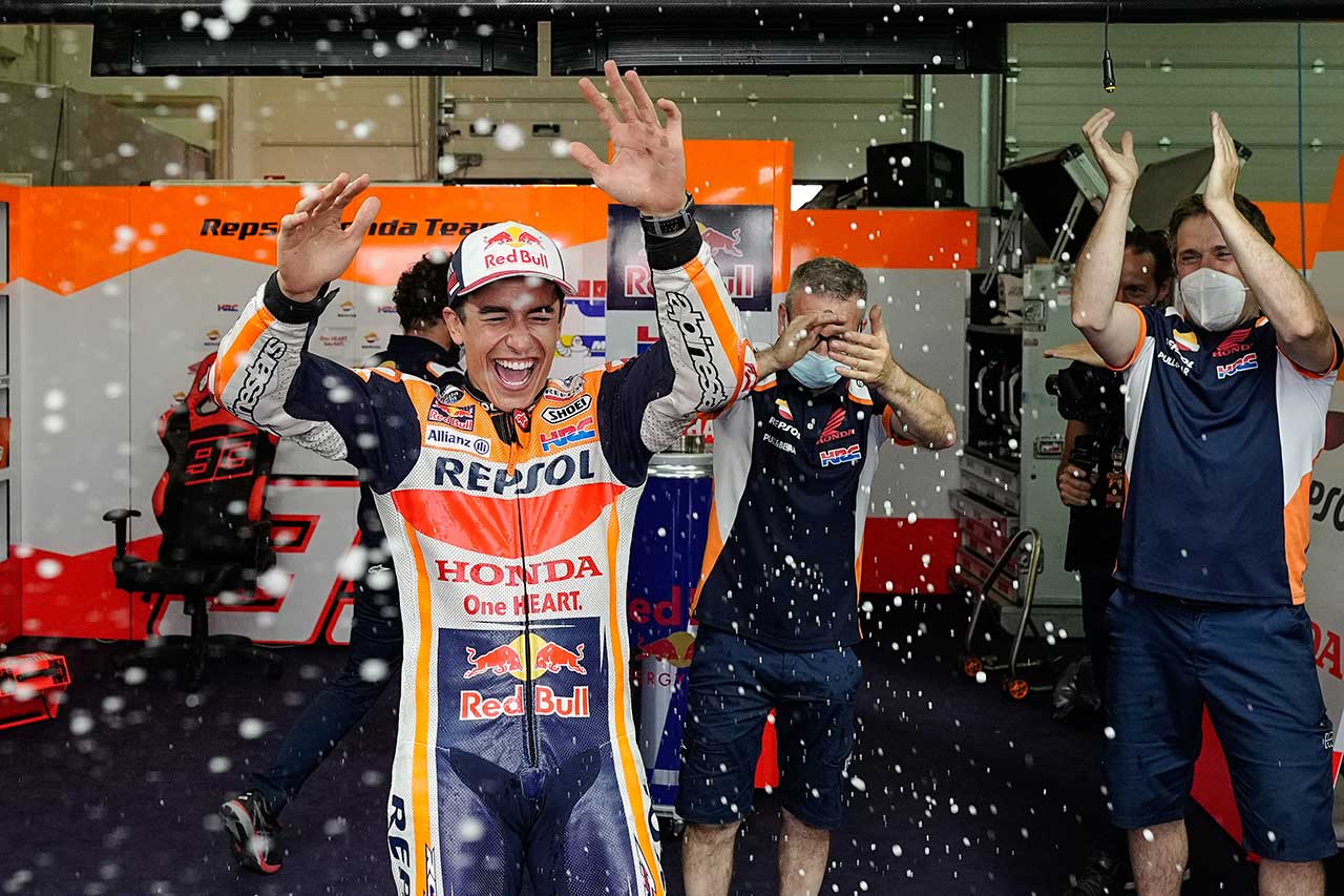 MotoGP | MotoGP第8戦ドイツGP：M.マルケス、復活の優勝。オリベイラの猛追を振り切り、1年半ぶりに表彰台の頂点に立つ