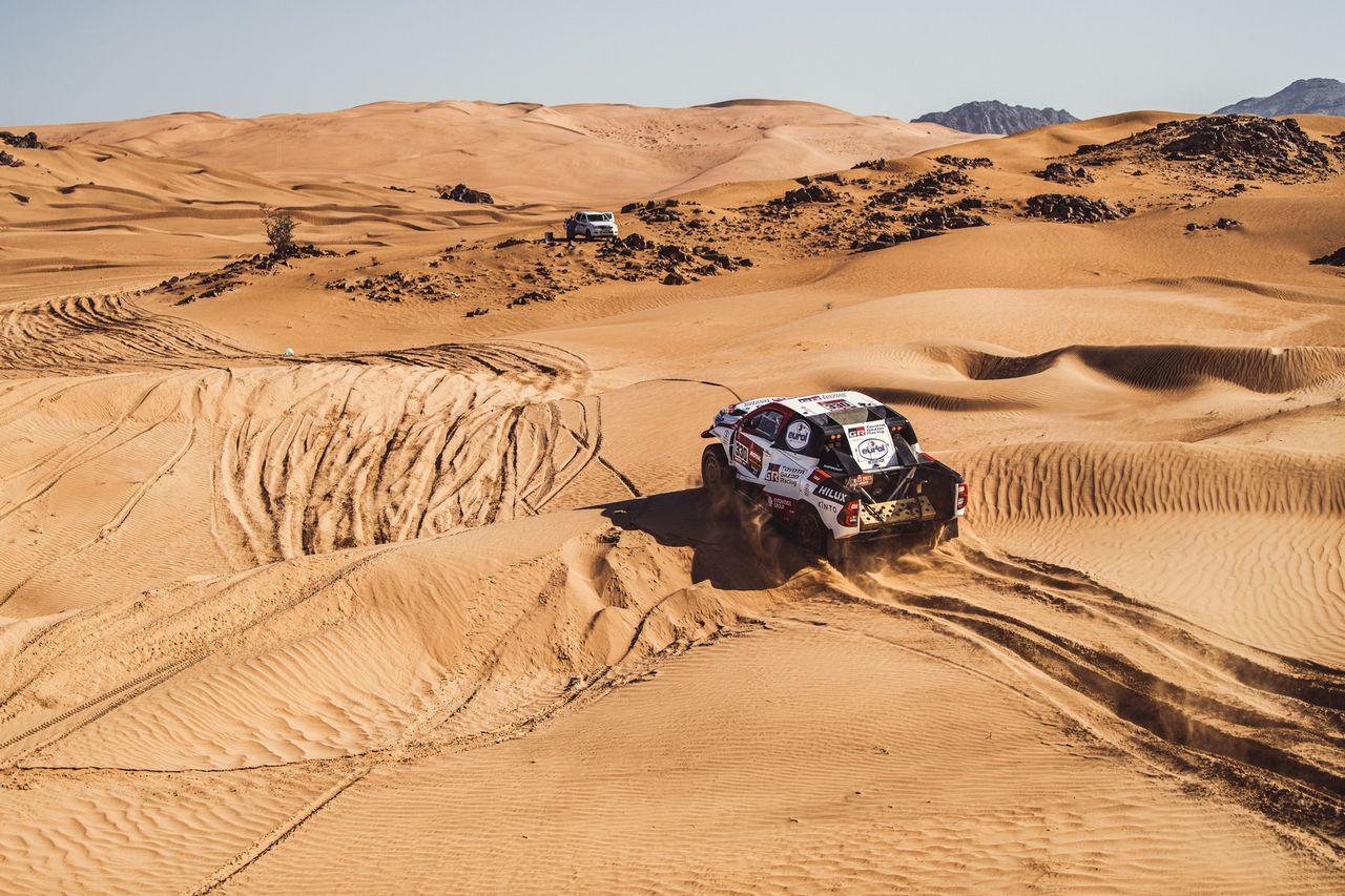 2021ダカールラリーに参戦したトヨタ・ハイラックス