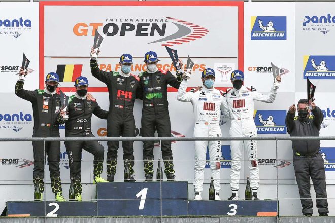 第2戦スパ レース2で1-2フィニッシュを決めたヴィンチェンツォ・ソスピリ・レーシング