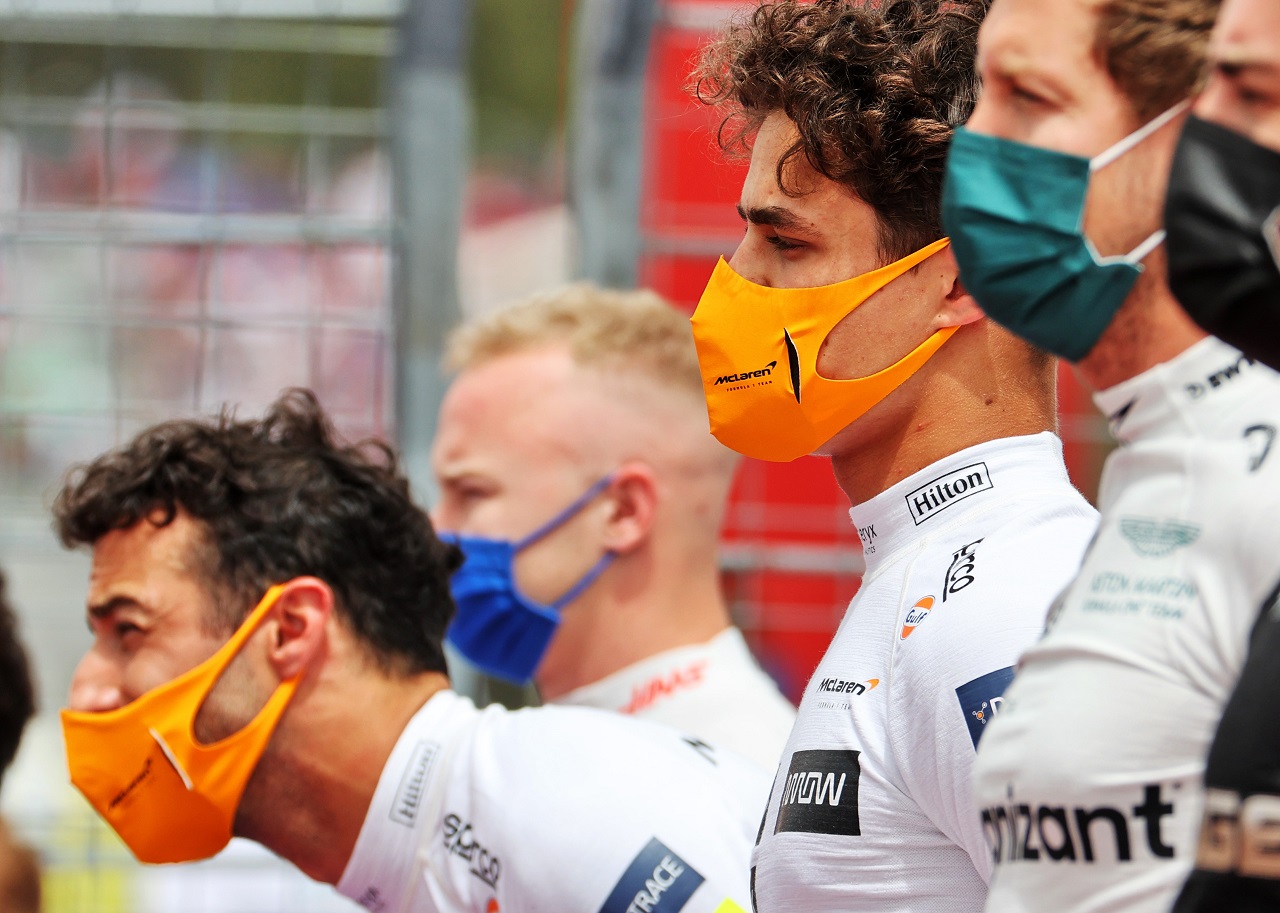 2021年F1第7戦フランスGP　ランド・ノリスとダニエル・リカルド（マクラーレン）