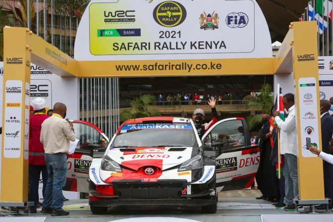 初日を総合6番手で終えた勝田貴元（トヨタ・ヤリスWRC）