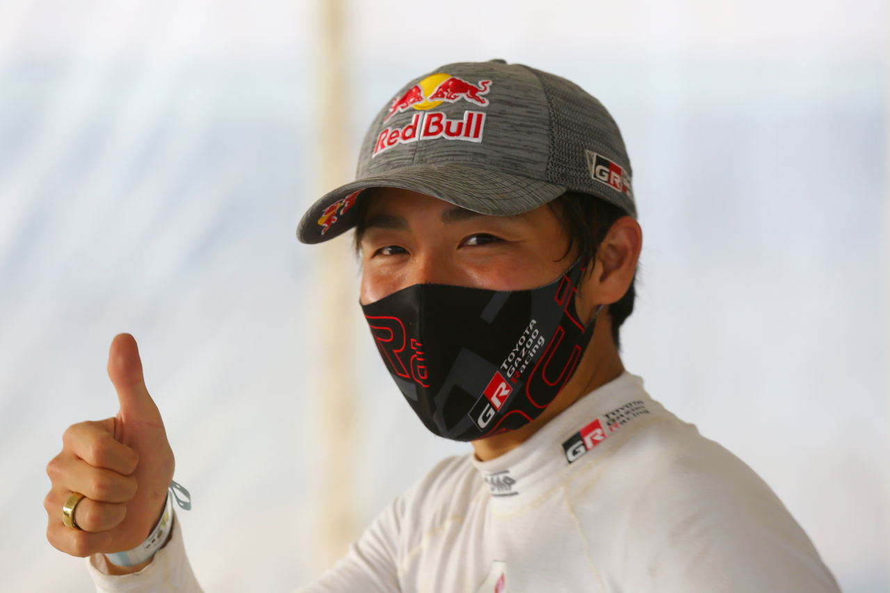 総合2番手につけている勝田貴元（トヨタ・ヤリスWRC）　2021年WRC第6戦ケニア