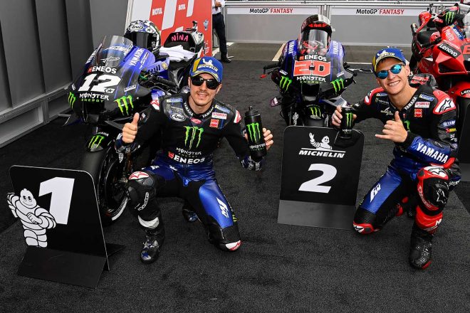 2021年MotoGP第9戦オランダGP マーベリック・ビニャーレス、ファビオ・クアルタラロがフロントロウ
