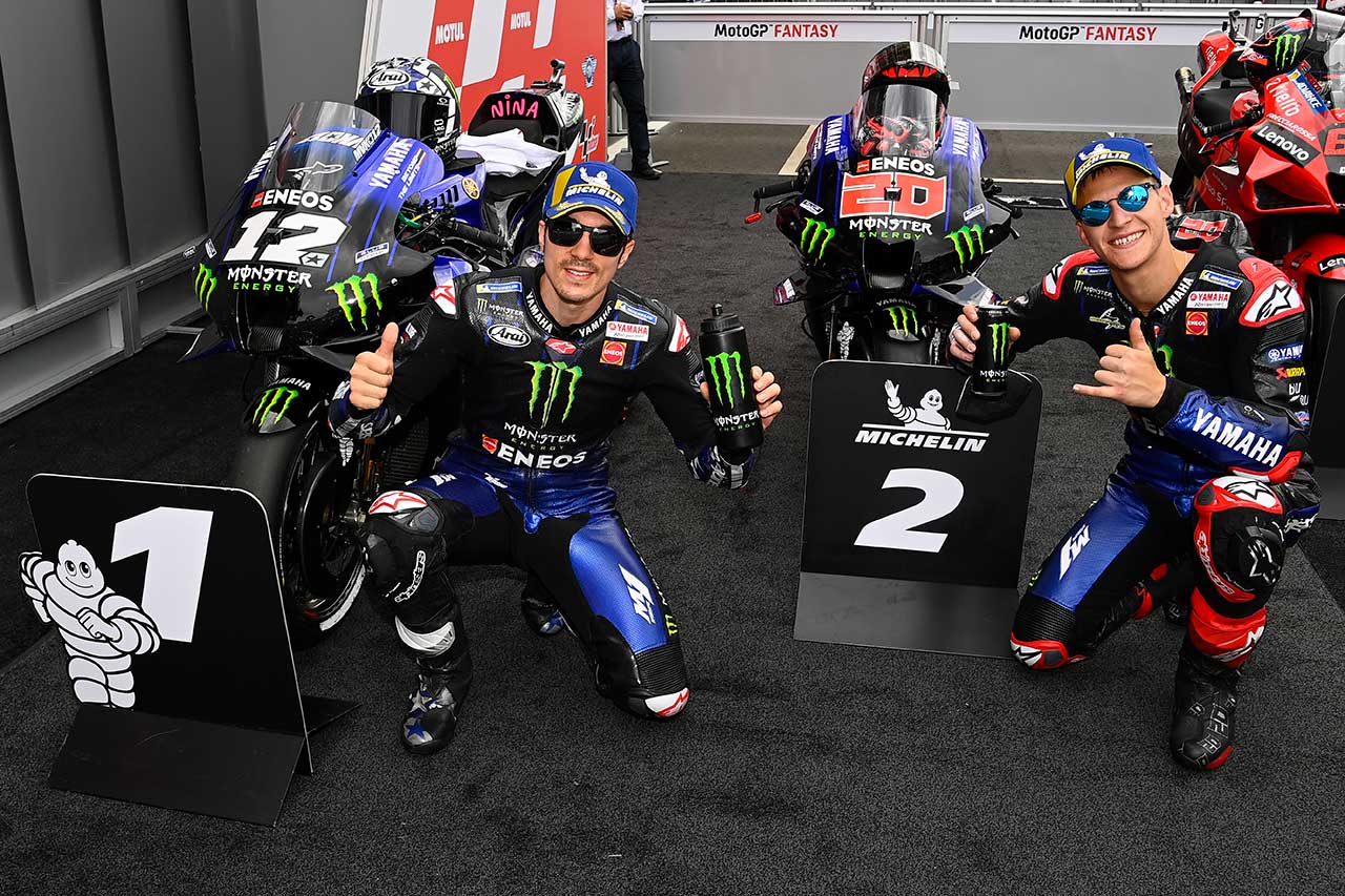2021年MotoGP第9戦オランダGP　マーベリック・ビニャーレス、ファビオ・クアルタラロがフロントロウ