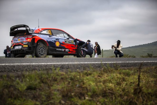 ティエリー・ヌービル（ヒュンダイi20クーペWRC）　総合首位で最終日を迎え、今季初優勝まであと一歩だったが……