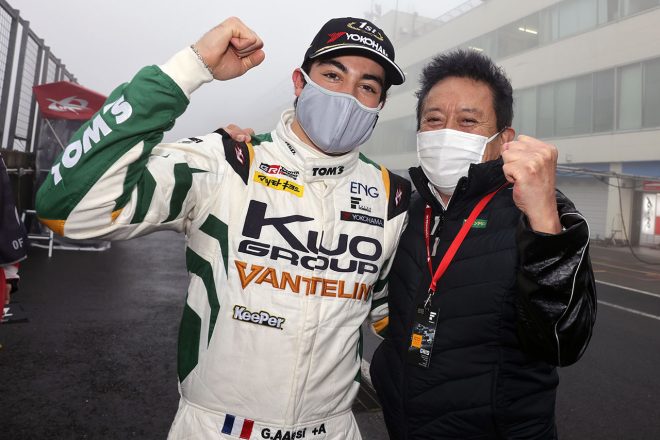 SFオートポリス戦での勝利を喜ぶジュリアーノ・アレジ