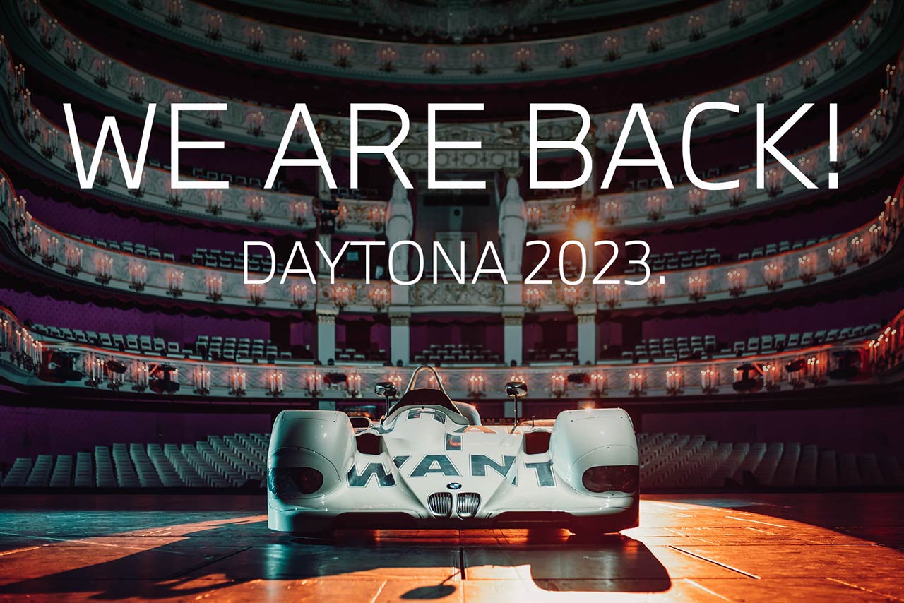 BMWがスポーツプロトタイプ復帰に際して発表した、BMW V12 LMRを使ったイメージ画像。1999年のル・マン24時間、およびセブリング12時間を制している