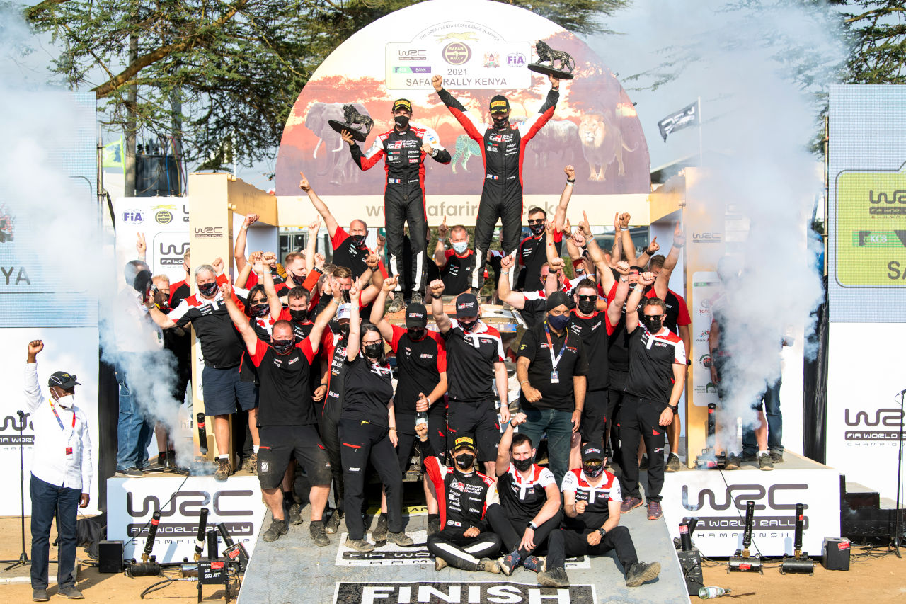 WRC第6戦ケニアで2021年シーズン4度目のワン・ツー・フィニッシュを達成したTOYOTA GAZOO Racing WRT