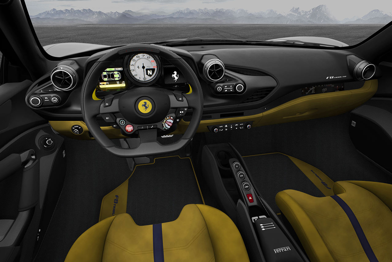 F8 トリビュートALLEGGERITA CARBONIO 35.6のインパネまわり