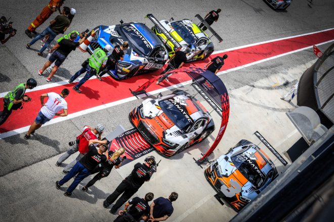 レース2のトップ4。チームWRTがワン・スリー・フォーという結果になった