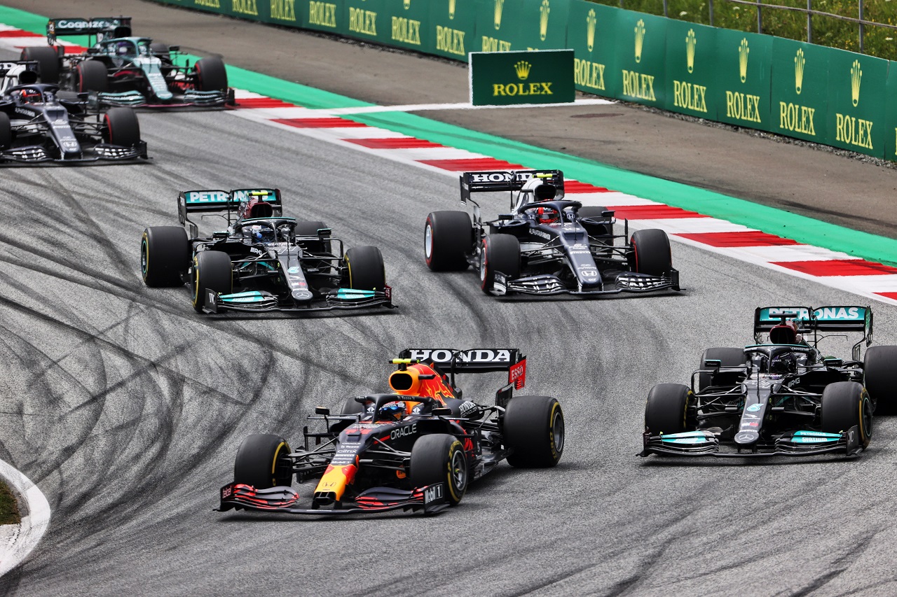 2021年F1第9戦オーストリアGP　決勝スタート時のルイス・ハミルトン（メルセデス）