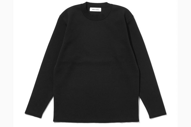 ARTA CVSTOSの新作『TECH KNIT LONG SLEEVE T-SHIRT（BLACK）』