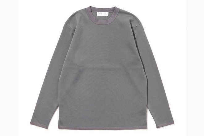 ARTA CVSTOSの新作『TECH KNIT LONG SLEEVE T-SHIRT（GRAY）』