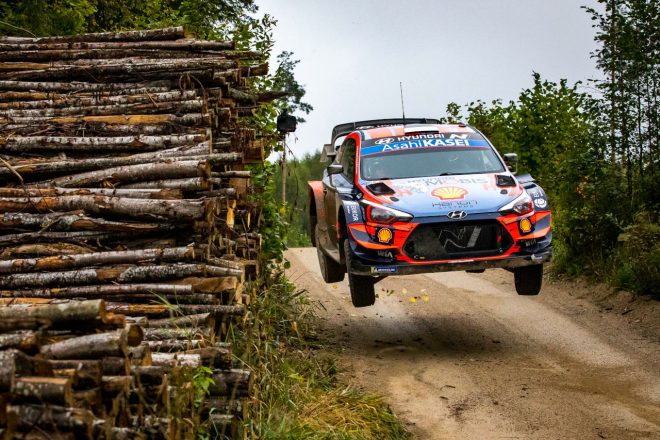 母国ラリーでの連覇を狙うオット・タナク(ヒュンダイi20クーペWRC)