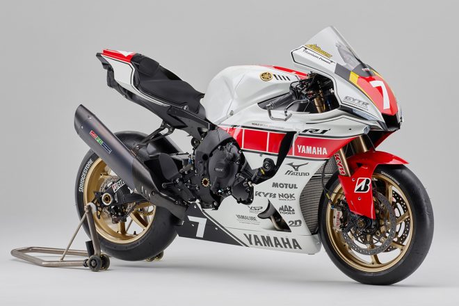 2021年全日本ロード：ロードレース世界選手権（WGP）参戦60周年を迎えたヤマハの特別記念カラーとなるYZF-R1