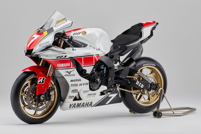 2021年全日本ロード：ロードレース世界選手権（WGP）参戦60周年を迎えたヤマハの特別記念カラーとなるYZF-R1