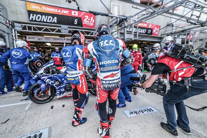 フロントブレーキにトラブルを抱えた序盤のF.C.C. TSR Honda France／2021EWC第1戦ル・マン24時間