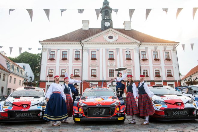 2021年WRC第7戦エストニア セレモニーの様子